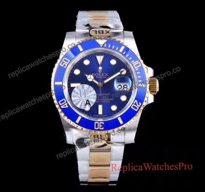 Replica Rolex Submariner Blue Dial Luxury Swiss Watches - Super Clone Rolex 3135 Movement 